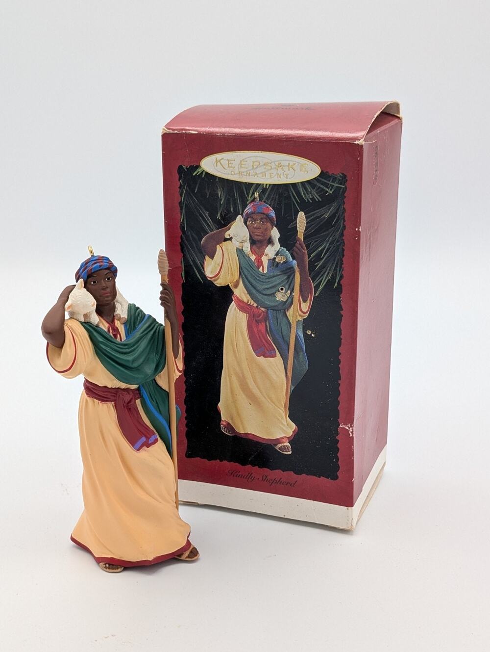 Hallmark Keepsake Kindly Shepherd Christmas Ornament VTG MIB